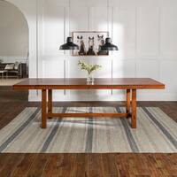 68" Wood Dining Table - Dark Oak - 68-96 x 38 x 30H