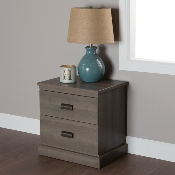 South Shore Gloria 2-Drawer Nightstand
