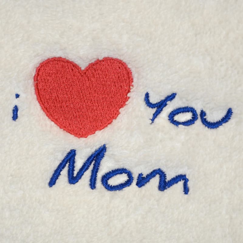 Authentic Hotel and Spa 'I Love You Mom' Monogrammed Terry Cloth Turkish Cotton Bath Robe