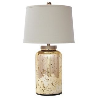 Lamp Gold Signature Design by Ashley Shannin Gold Glass Table Lamp