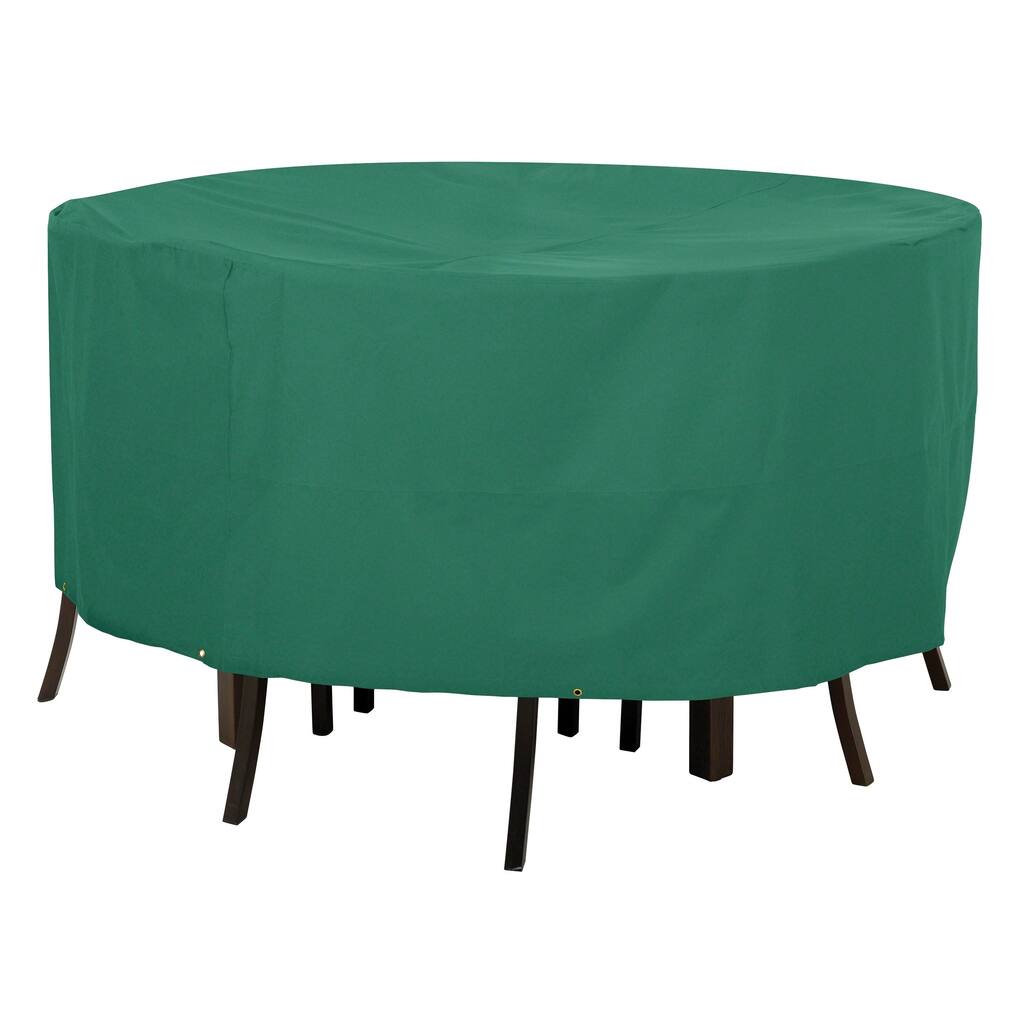 Classic Accessories Atrium Green Large Round Patio Table and Chair Cover