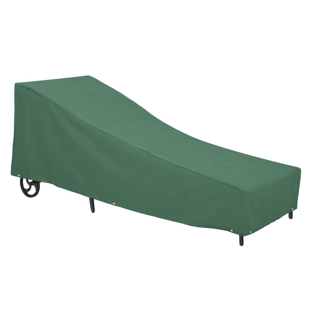 Classic Accessories Atrium Large Green Patio Chaise Lounge Cover