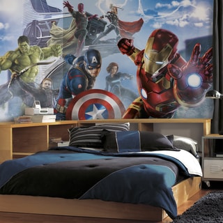 Roommates Avengers Age of Ultron Character XL Chair Rail Prepasted Mural