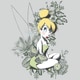 preview thumbnail 2 of 0, Roommates Vintage Tinker Bell Mega Peel and Stick Giant Wall Graphix