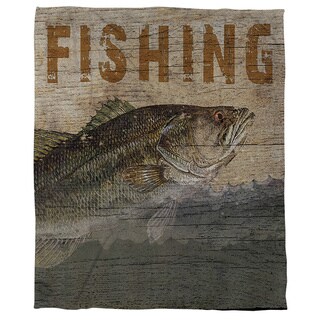 Large Mouth Bass Fish Decor In Ocean Bathroom Fabric Shower Curtain Set 71Inches