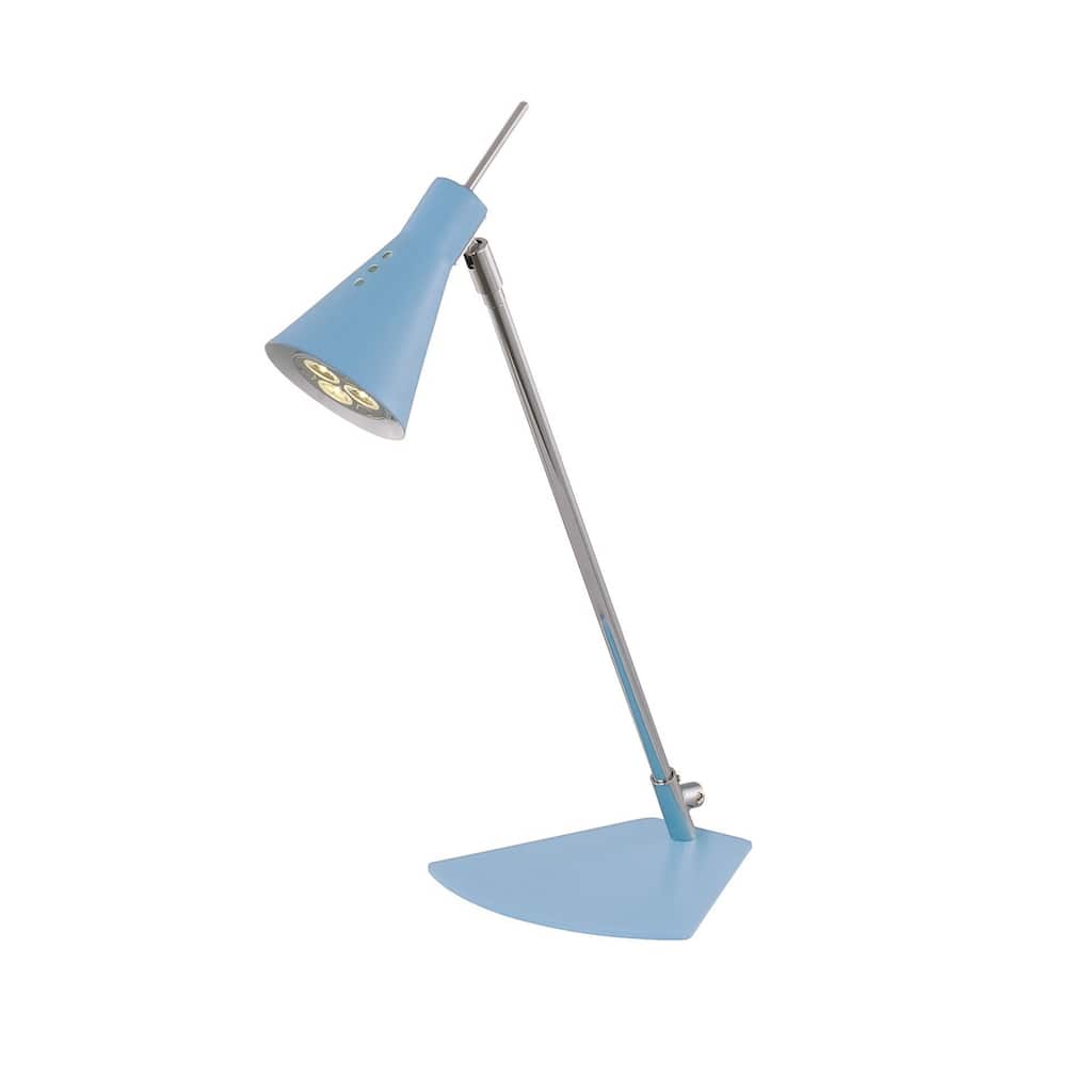 Lite Source Leivik LED Desk Lamp, Blue
