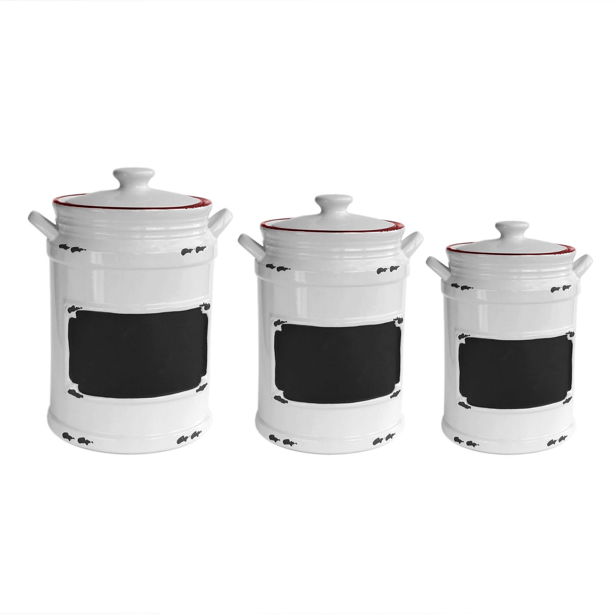 white canister sets for kitchen ceramic