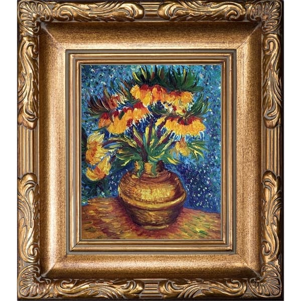 La Pastiche Vincent Van Gogh Crown Imperial Fritillaries in a Copper ...