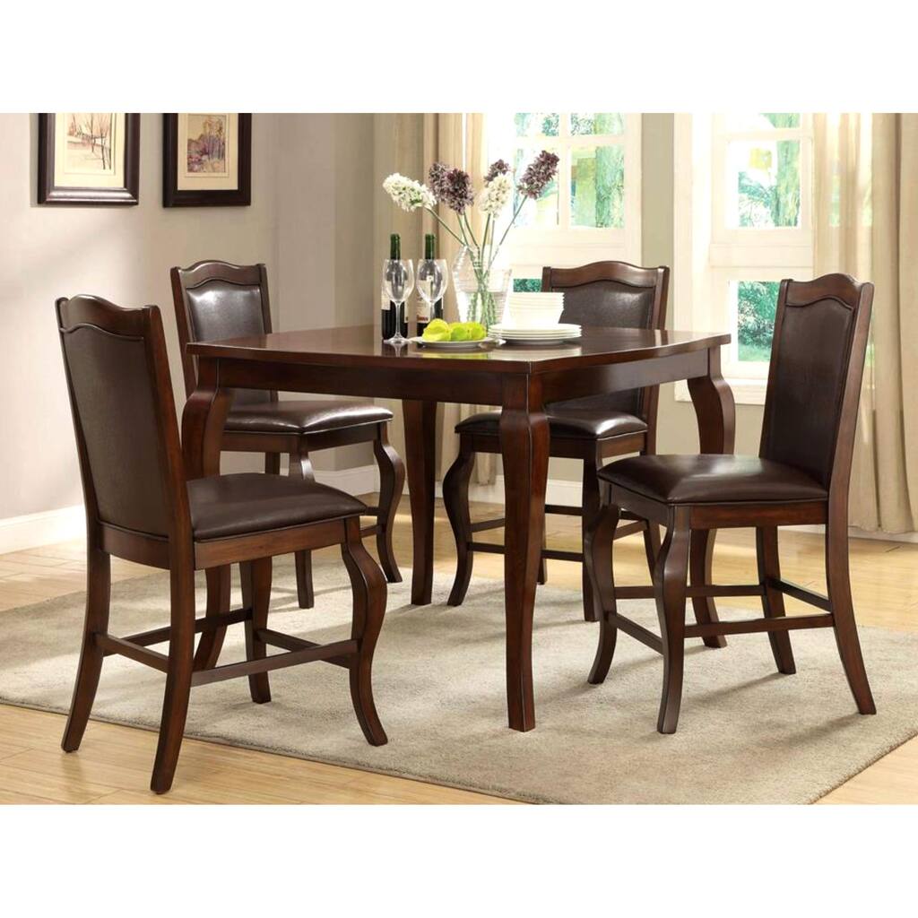 Obernau Rich Antique Counter Height Dining Set