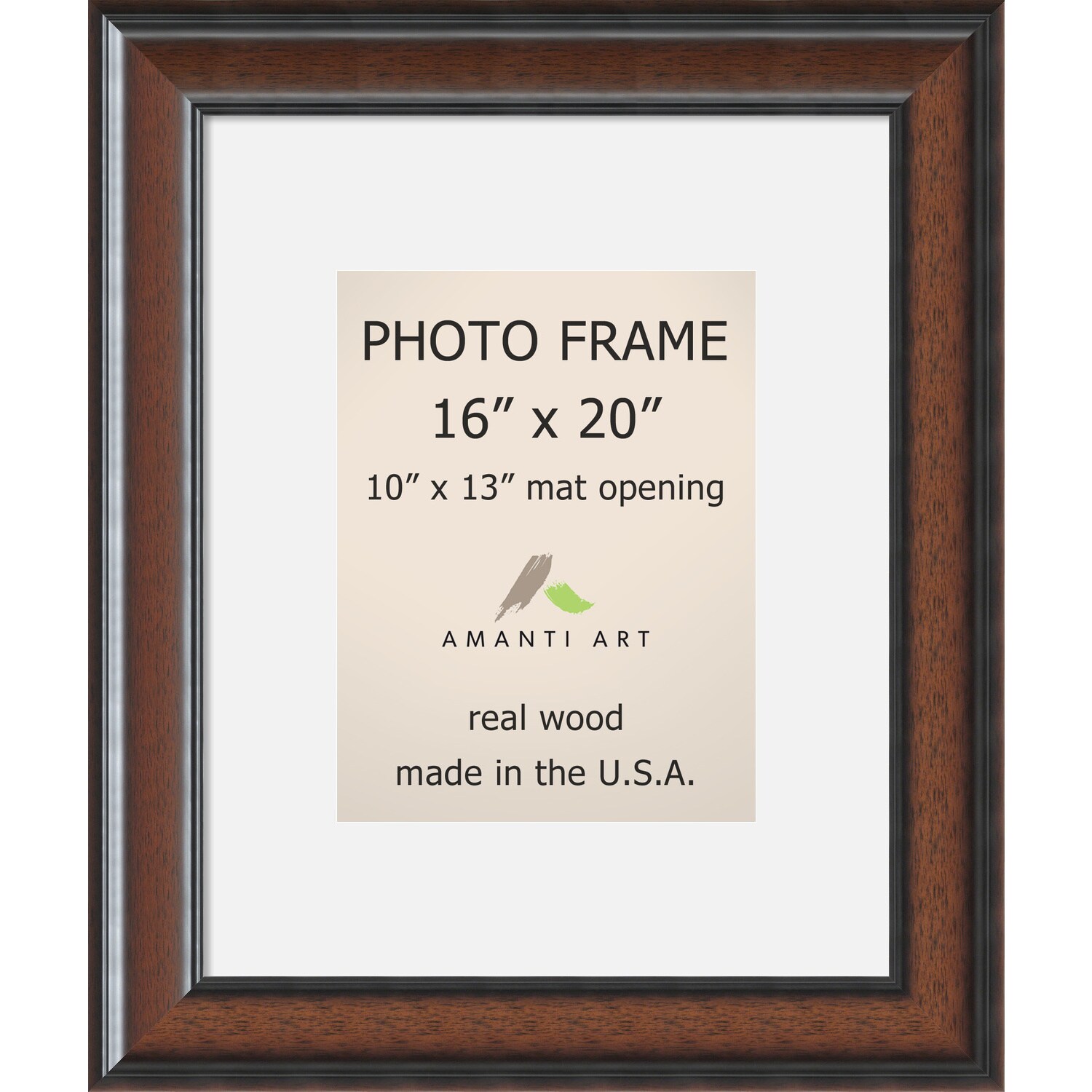 Shop Cyprus Walnut Photo Frame' 21 x 25inch Free Shipping Today