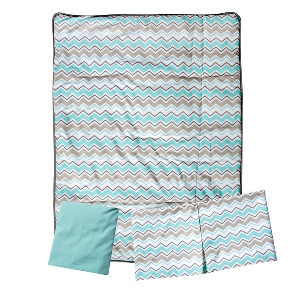 Bedding Trend Lab Seashore Waves 3 Piece Crib Bedding Set Teal Baby Laketownal Com