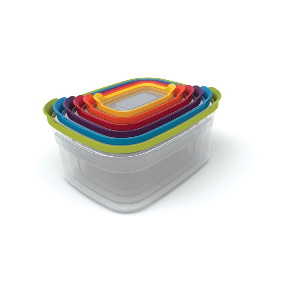 Lexi Home Nested Plastic Food Storage Container Sets - Rectangle