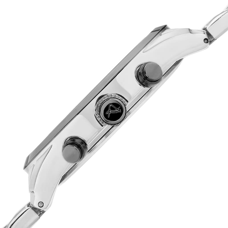 August Steiner Men's Quartz Multifunction Stainless Steel Two-Tone Bracelet Watch
