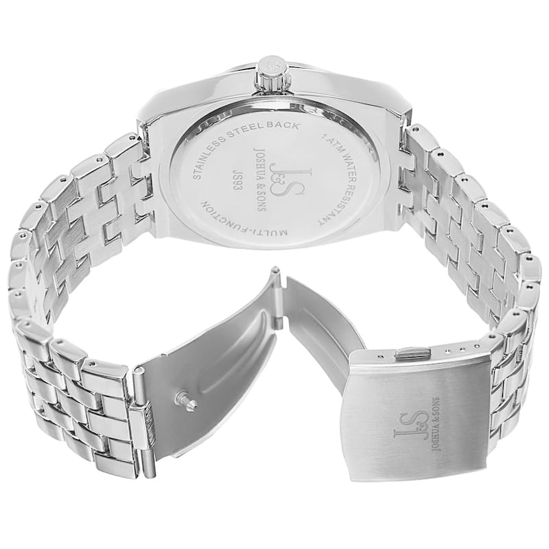 Joshua & Sons Men's Quartz Multifunction Alloy Blue Bracelet Watch
