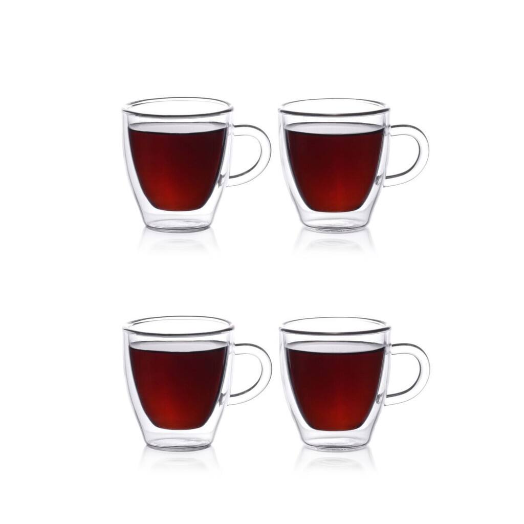 Epare 2 oz. Double-Wall Espresso Cups (Set of 4)