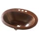 preview thumbnail 2 of 1, Sinkology Seville Drop-In Copper Bath Sink with 4" Faucet Holes