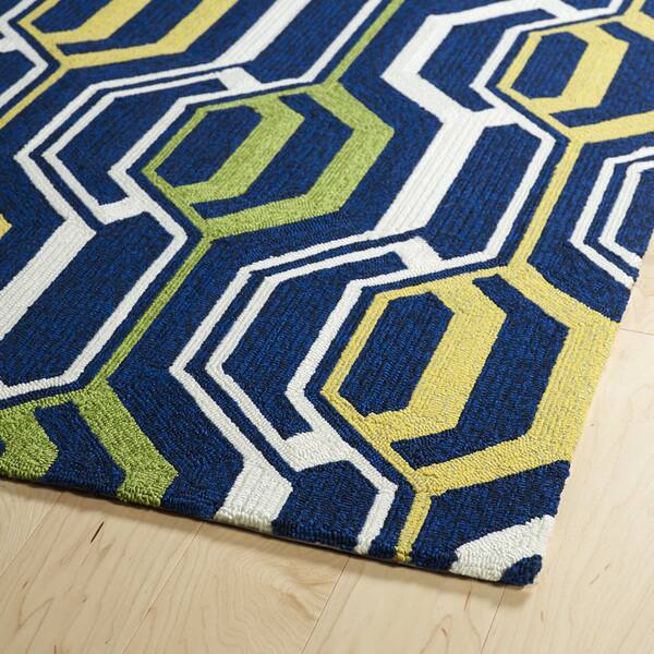 Shop Indoor Outdoor Handmade Getaway Navy 3d Rug 8 0 X 10 0 8 X 10 Overstock 10099888