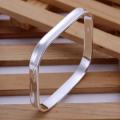 Sterling Silver Classic Square Shaped Bangle