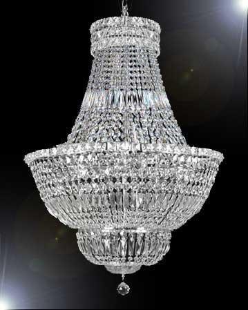 French Empire Crystal Chandelier Lighting H30 x W24