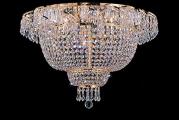 Flush French Empire Crystal Chandelier Lighting H19.5 x W24