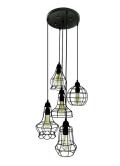 Rustic barn black chandelier