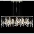 Modern Contemporary Linear Chandelier Lighting Lamp With Crystal H58 x W38