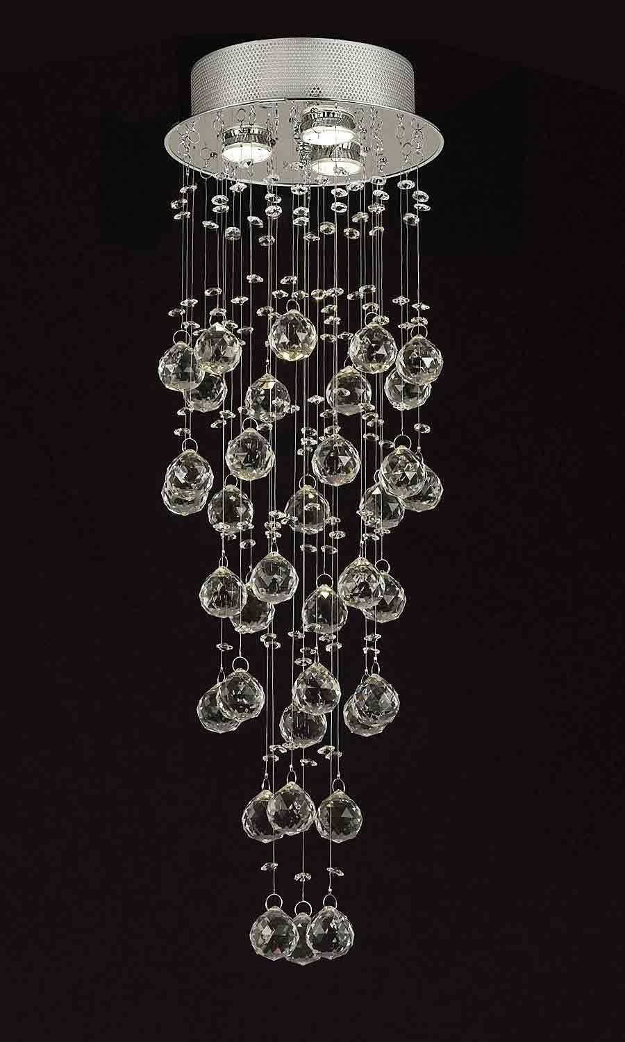 Modern Contemporary Rain Drop Chandelier Lighting With 40 Mm Modern Contemporary Rain Drop Chandelier Lighting With 40 Mm Crystal