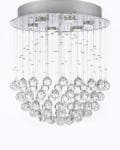 Modern Contemporary *Rain Drop* Chandelier Lighting With Faceted Crystal Balls