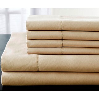 Luxury Estate 6-piece 1200 TC Cotton Rich Hemstitc