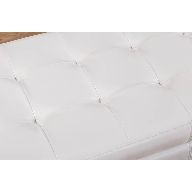Mackenzie White 52-inch Storage Ottoman