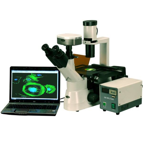 40-1000x Phase Contrast Inverted Fluorescent Microscope with Fluo ...