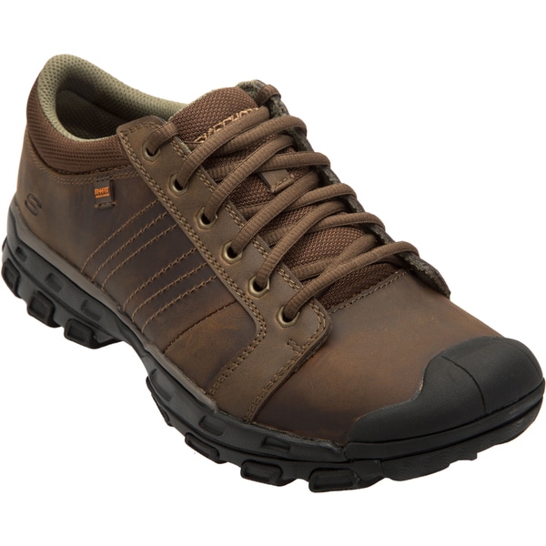 Shop Skechers USA Relaxed Fit Leather Upper Memory Foam Footbed Rubber