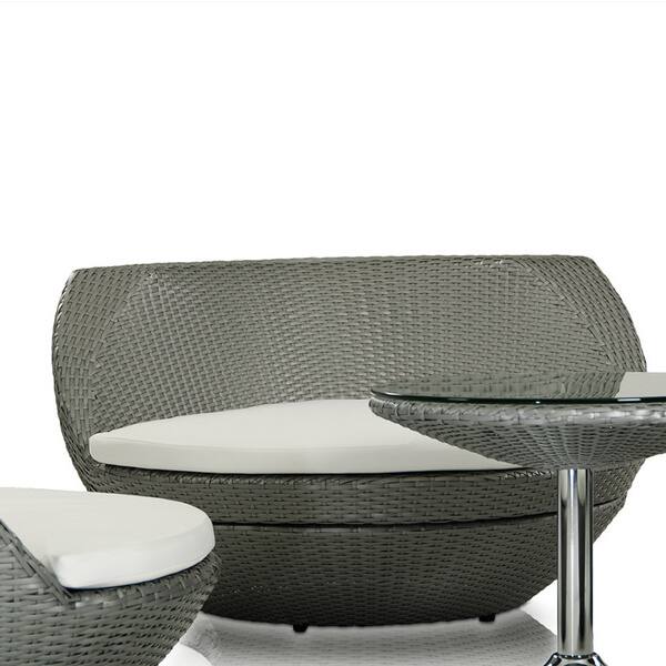 Shop Renava Ovum Modern Brown 5 Piece Egg Shaped Patio Set Overstock 10102080