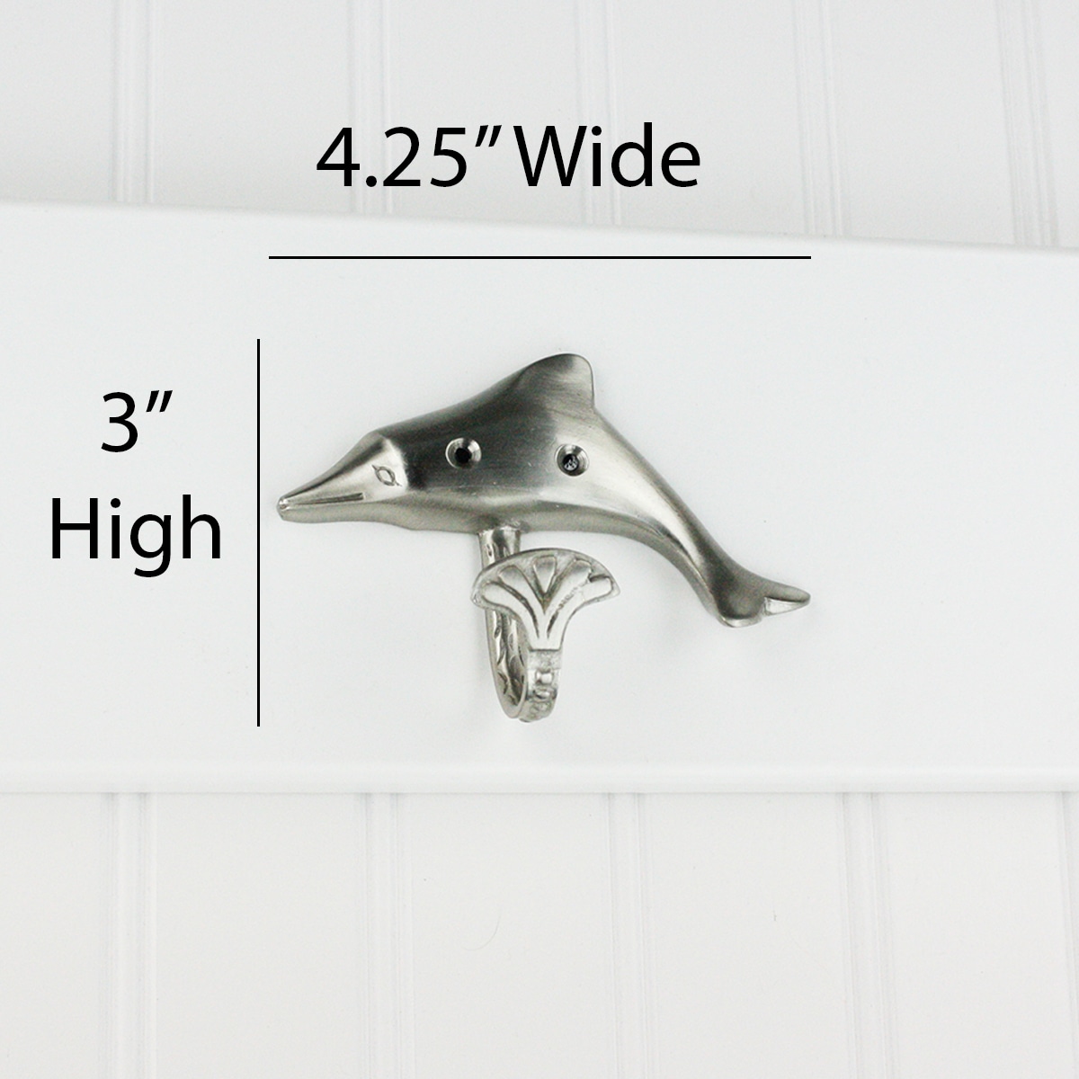 HIGHPOINT Hook Latch with Screws - Small - Nickel Finish
