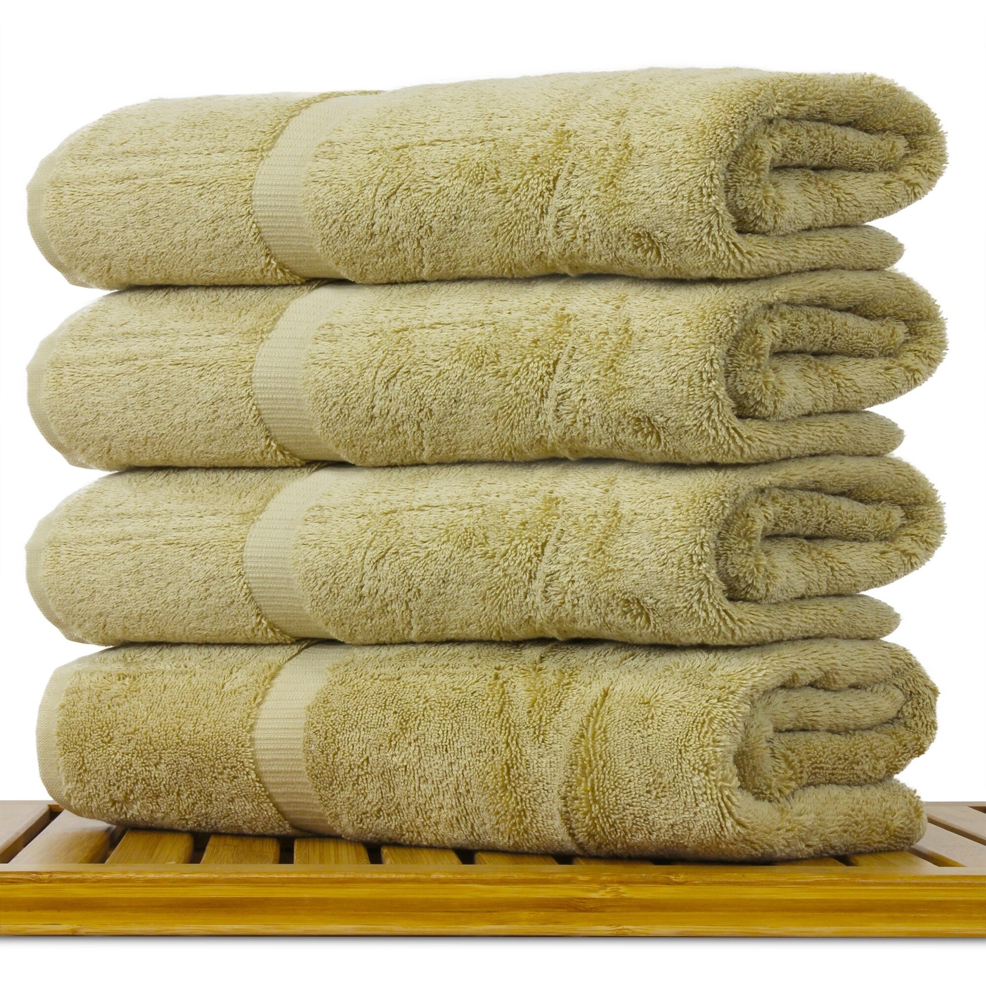 Luxury Hotel and Spa 100-percent Turkish Cotton Bath Towels (Set of 4) -  Bed Bath & Beyond - 10102600