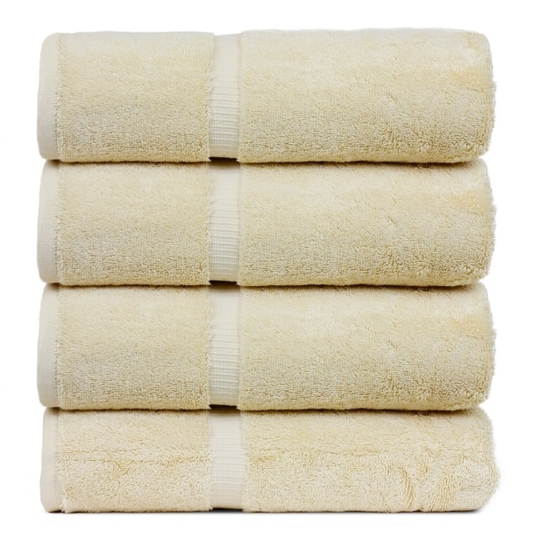 Luxury Hotel and Spa 100-percent Turkish Cotton Bath Towels (Set of 4) -  Bed Bath & Beyond - 10102600