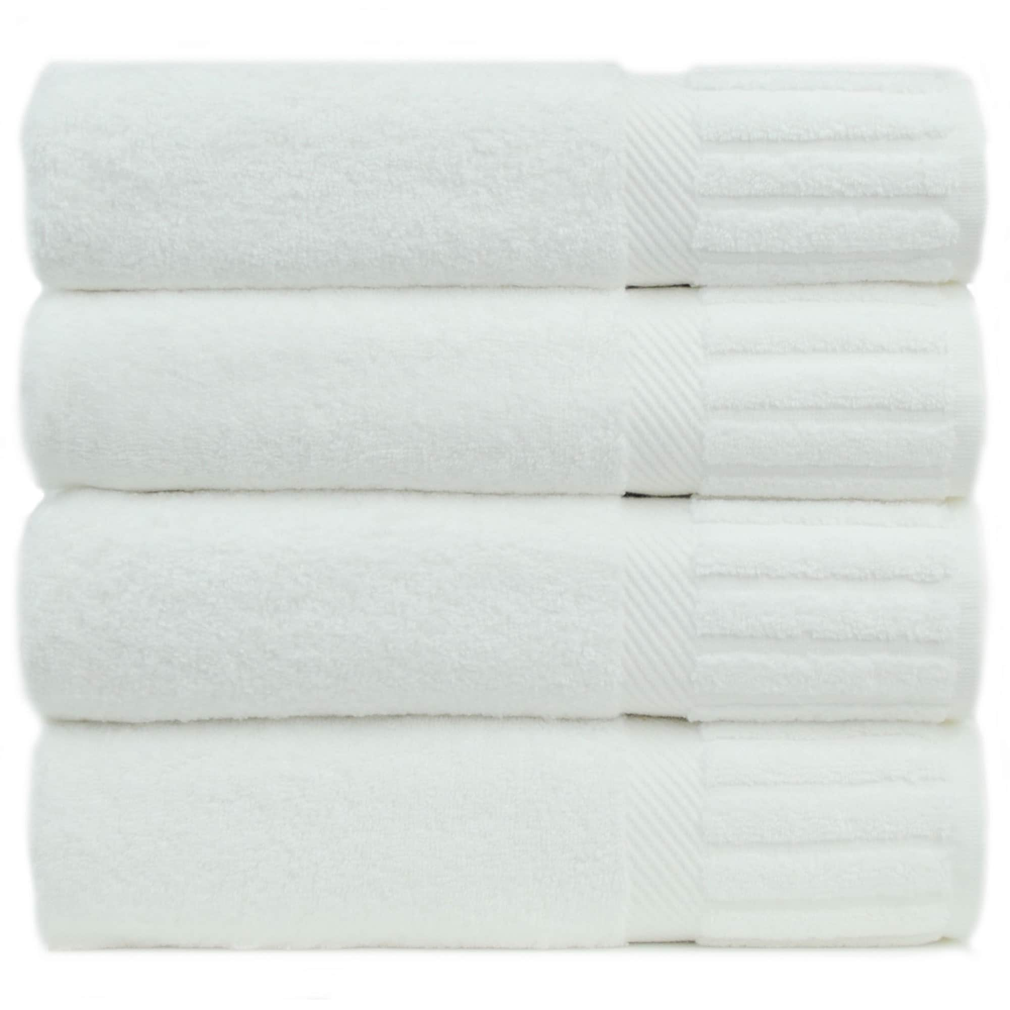 Bare Cotton Luxury Hotel Collection Checkered Pattern Bath Towel