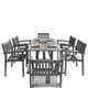 Havenside Home Surfside 7-piece Wood Outdoor Dining Set with Stacking Chairs - Thumbnail 7