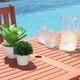 Havenside Home Surfside 7-piece Wood Outdoor Dining Set with Stacking Chairs - Thumbnail 4