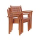 Havenside Home Surfside 7-piece Wood Outdoor Dining Set with Stacking Chairs - Thumbnail 2