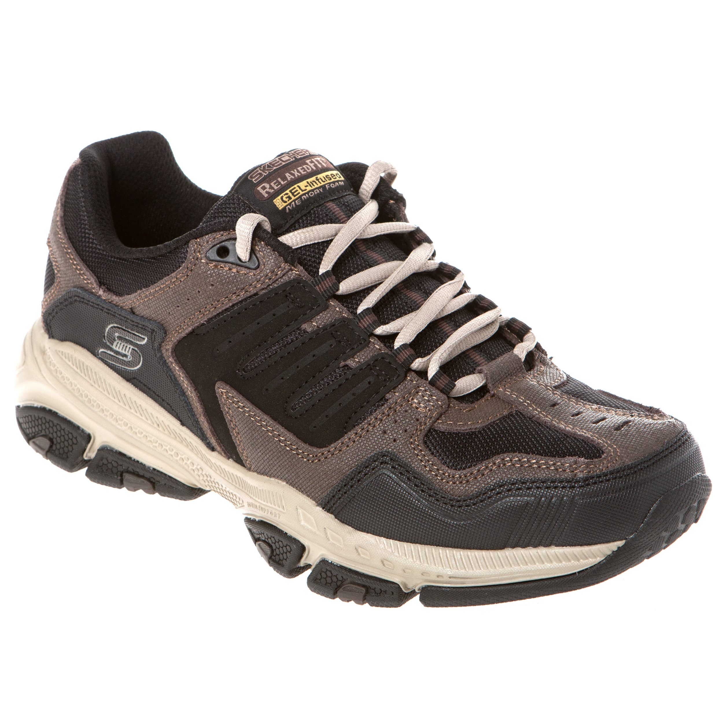 men's skechers relaxed fit gel infused memory foam