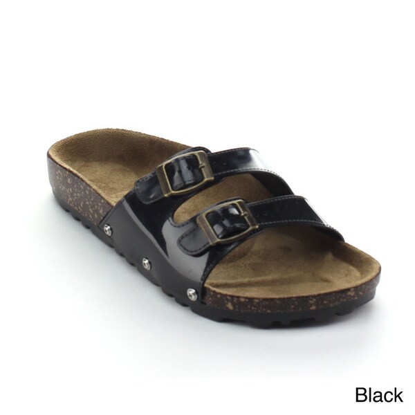 2 strap footbed sandals