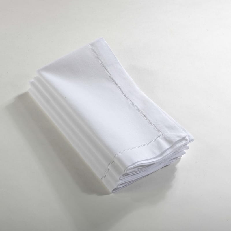 Hemstitched Dinner Napkin (Set of 4) - 22" - White