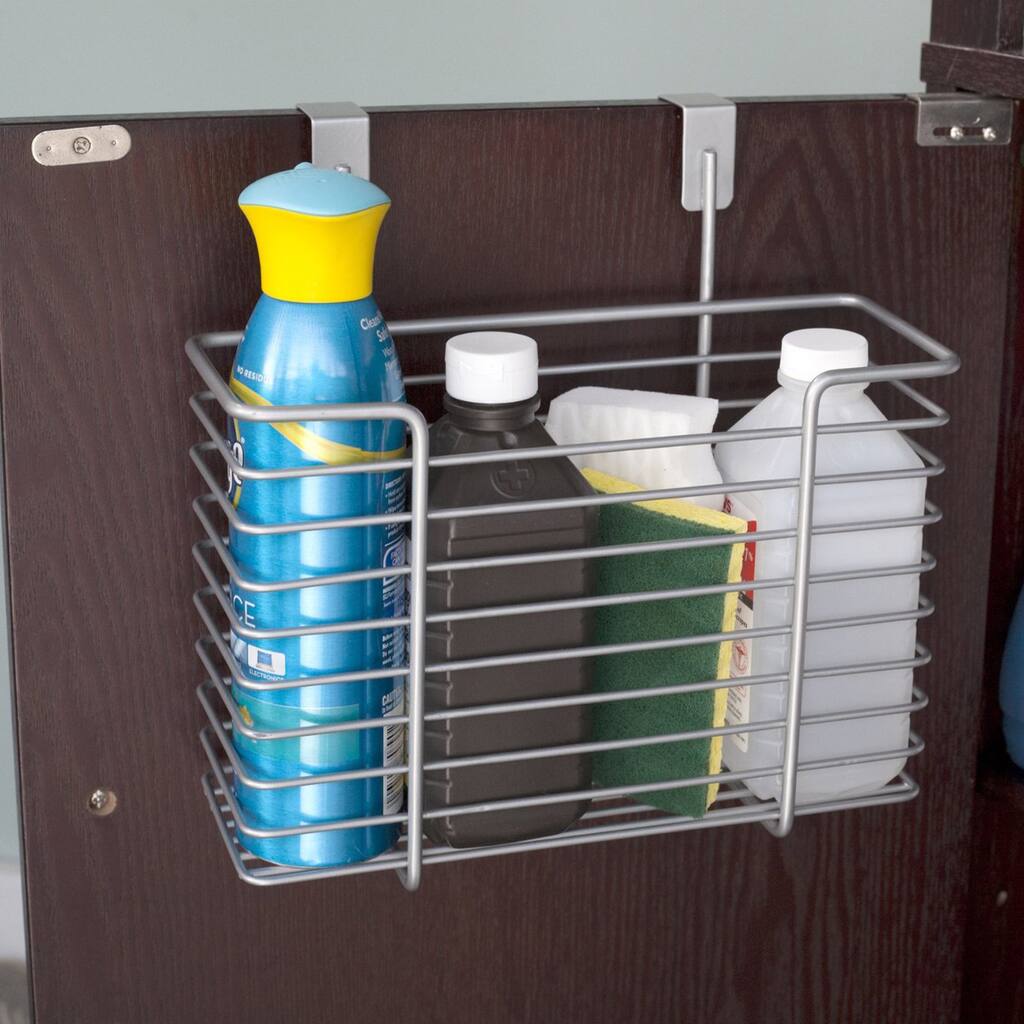 Powder-coated Steel Over-the-Cabinet Storage Basket