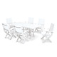 POLYWOOD Coastal 7piece Dining Set  Free Shipping Today  Overstock