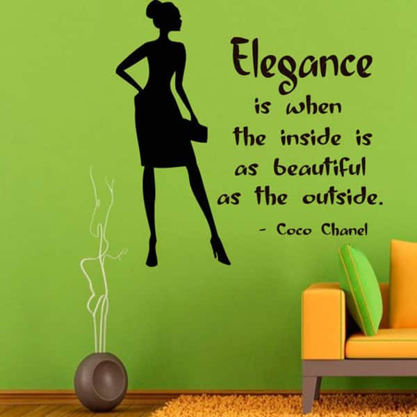 VERRE ART Printed Framed Canvas Painting for Home Decor Office Wall Studio  Wall Living Room Decoration (14x14inch Wooden Floater) - Coco Chanel Quote