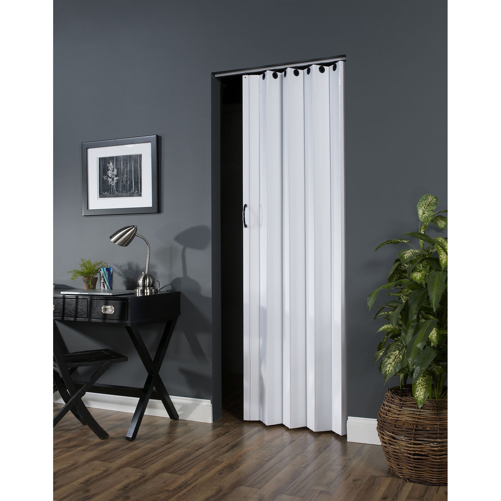 Shop Spectrum Nuevo White 36 X80 Folding Door Free Shipping
