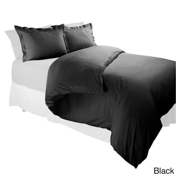 Charcoal Gray Clara Clark Premier 1800 Series 3pc Duvet Cover King Size