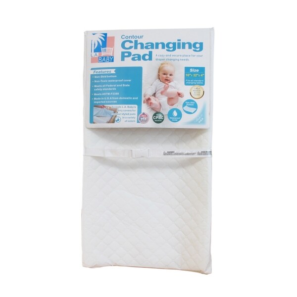 contoured baby changing pad