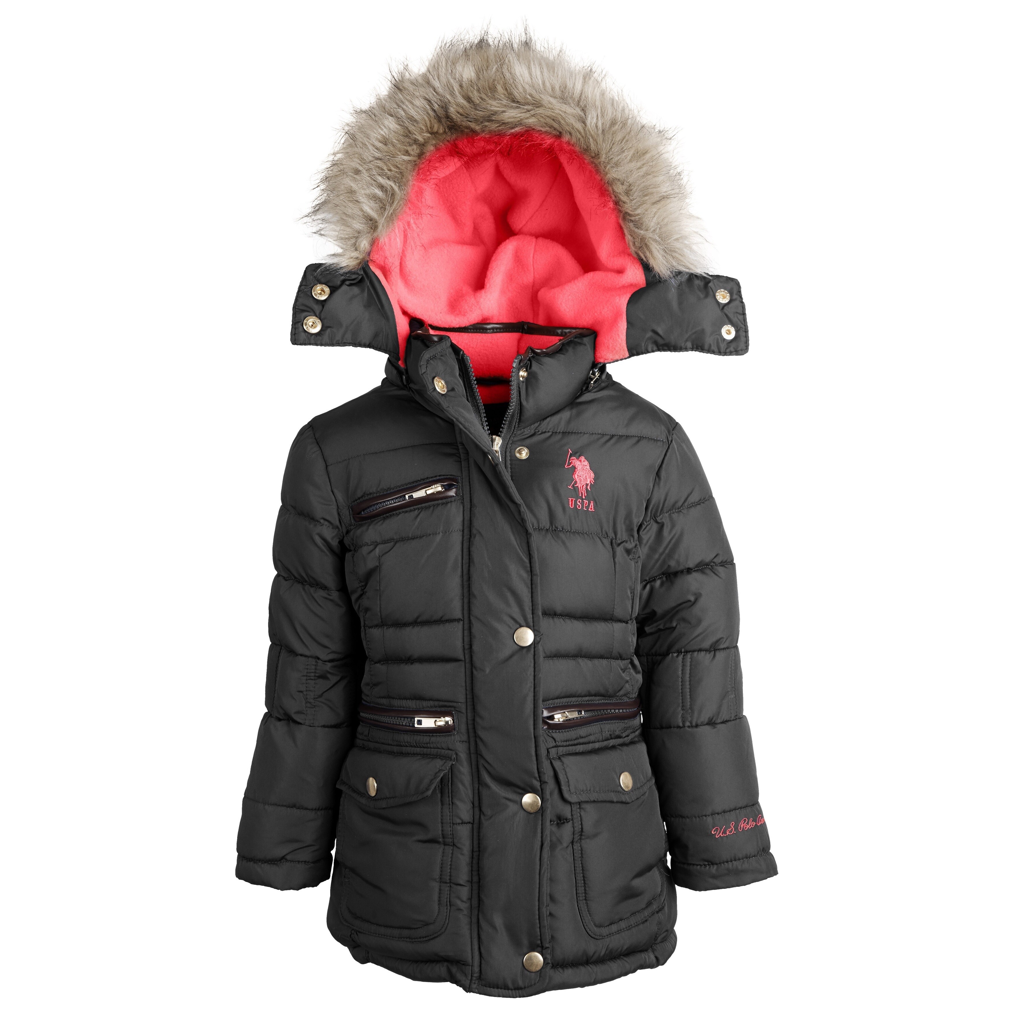 Polo Assn Details about   U.S Baby Girls' Heavy Weight Bubble Jacket MSRP $70.00 